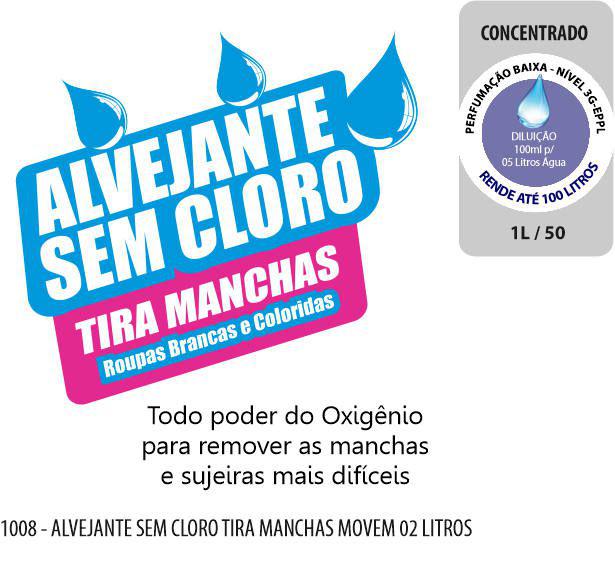 1008-PP-Q1 - Alvejante Sem Cloro Tira Manchas Movem 02 Litros