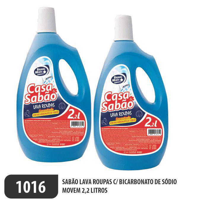 1016-PP-Q1 - Sabão Lava Roupas Casa e Sabão 2,2 Litros