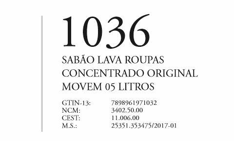 1036 - Sabão Lava Roupas Original - Q3 - P1 - Movem