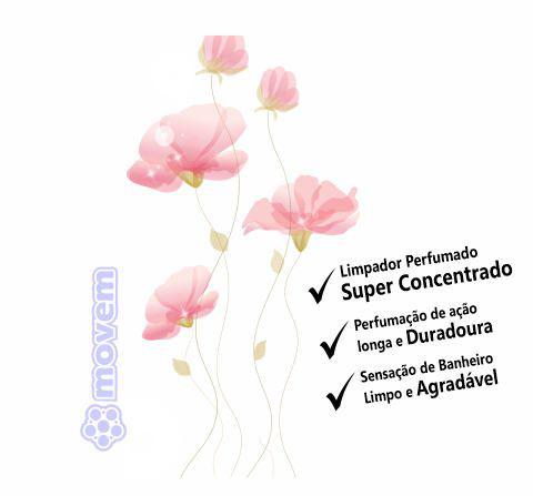 1045 - Limpador Perfumado Flores Perfeitas - Q1 - P1 - Movem