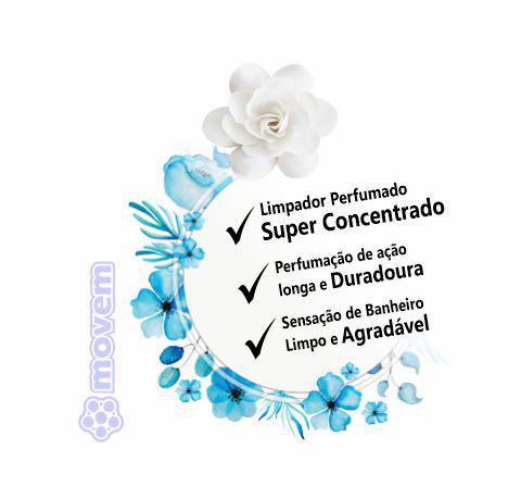 1049 - Limpador Perfumado Gardenia - Q1 - P1 - Movem