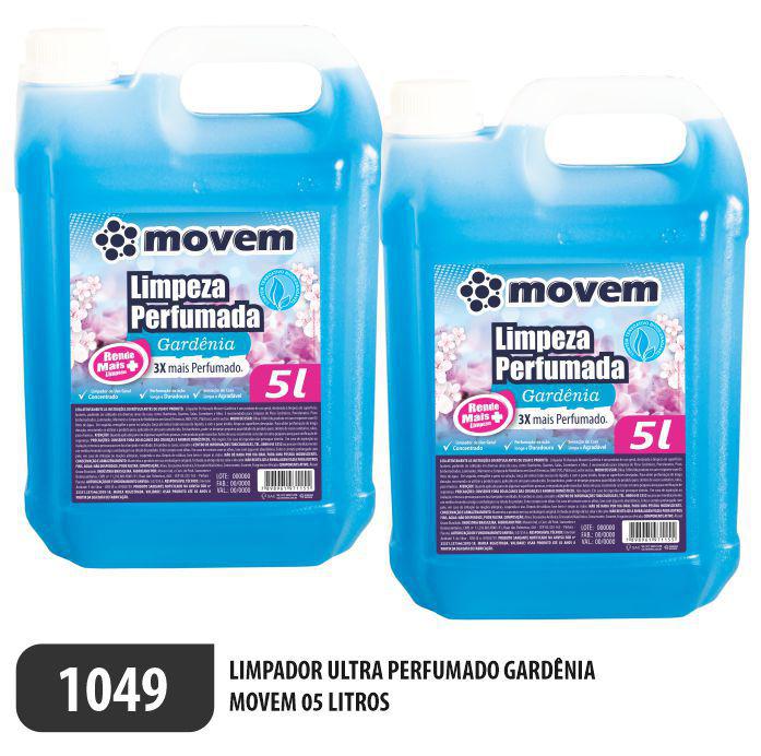 1049-PP-Q2 - Limpador Perfumado Gardenia Movem 05 Litros