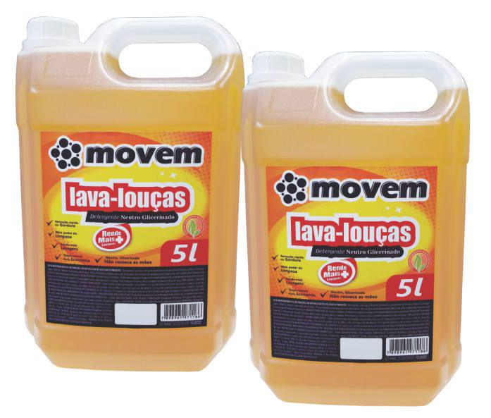 1051-PP-Q1 - Detergente Lava Louças Neutro Glicerinado Movem 05 Litros