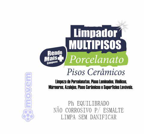 1055 - Limpador de Porcelanato e Pisos Cerâmicos - Q1 - P1 - Movem