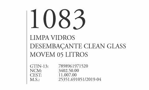 1083 - Limpa Vidros Clean Glass Desembacante - Q3 - P1 - Movem