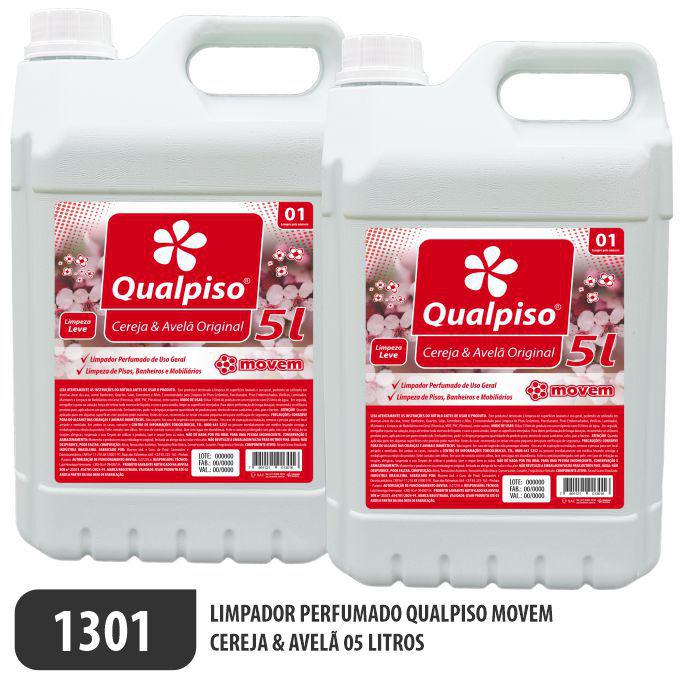 1301-PP-Q2 - Limpador Perfumado Qualpiso Movem - Cereja e Avelã