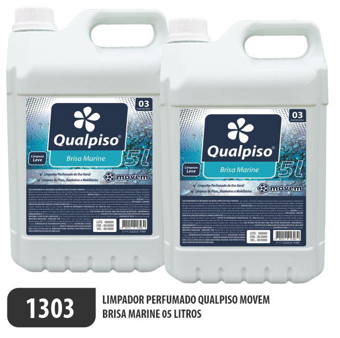 1303 - Limpador Perfumado Qualpiso Movem - Brisa Marine - Q2 - P1 - Movem