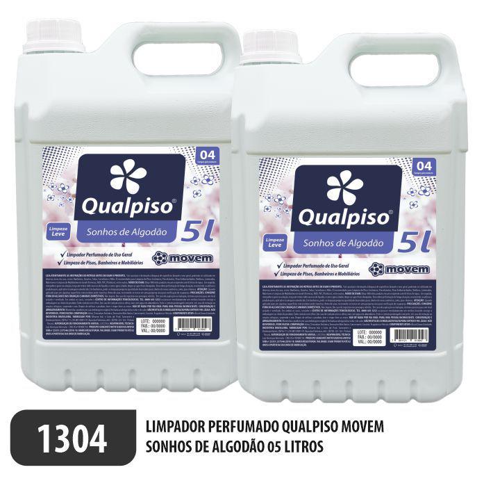 1304-PP-Q2 - Limpador Perfumado Qualpiso Movem - Sonhos de Algodão