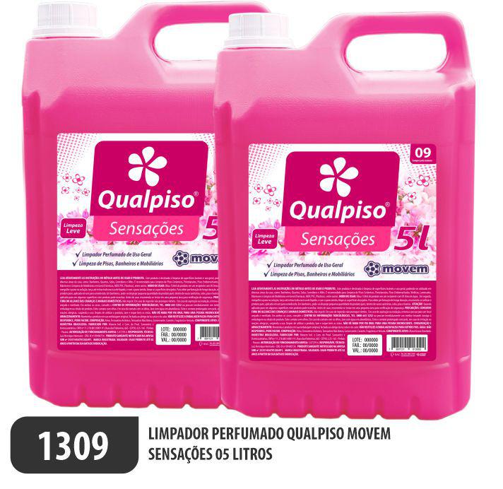 1309-PP-Q2 - Limpador Perfumado Qualpiso Movem - Sensações