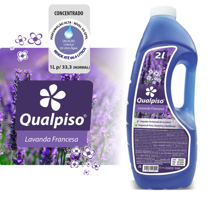 1320 - Limpador Perfumado Qualpiso Movem Lavanda Francesa 02 Litros - PNG