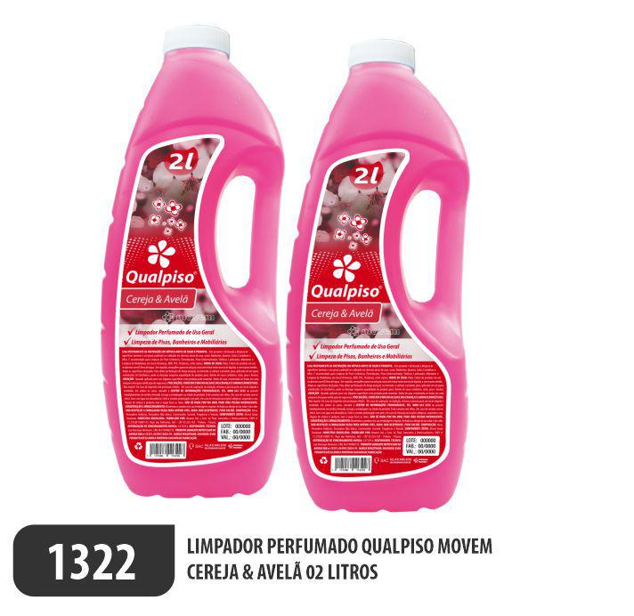 1322-PP-Q2 - Limpador Perfumado Qualpiso Movem - Cereja e Avelã