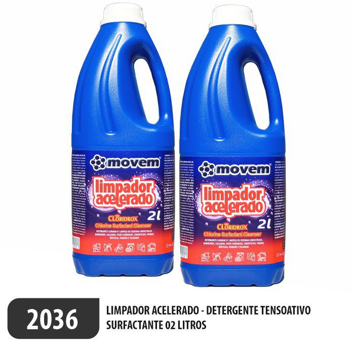 Limpador Acelerado Detergente Surfactante Oxi-Clorado - Ref. 2036