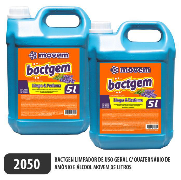 Bactgem Limpador de Uso Geral c/ Cloreto de Benzalcôneo e Alcool (Diluição 1/50)