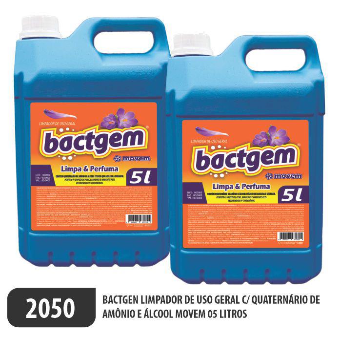 2050-PP-Q2 - Bactgem Limpador de Uso Geral Movem 05 Litros